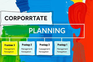 Corporate Planning Management Framework