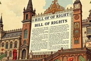 English Bill of Rights Flashcards