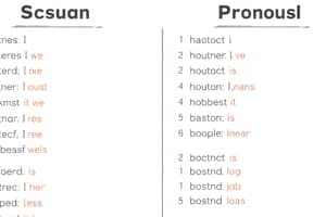 Nouns and Pronouns Lesson Quiz