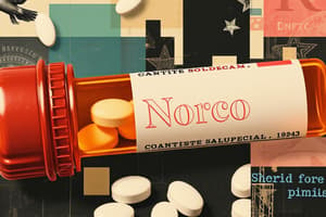 Norco Drug Card Flashcards