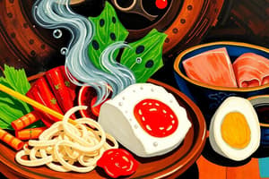 Japanese Cuisine Origins and Characteristics