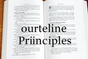 Sermon Outline Principles