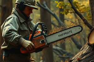 Chainsaw Operation and Safety Procedures