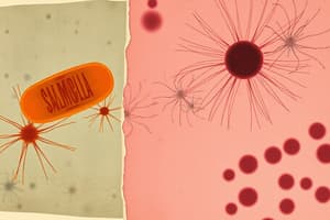 Comparison of Salmonella and Shigella