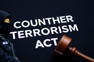 UK Counter-Terrorism Act Overview