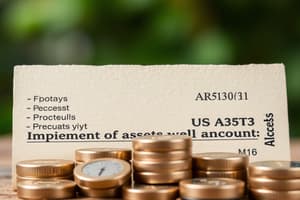 IAS 36 Impairment of Assets Quiz