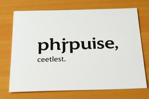 Phrase Identification Quiz