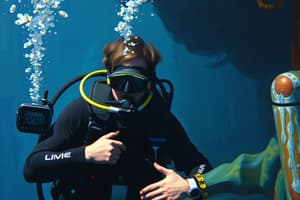 SSI Open Water Diver Chapter 4 Flashcards