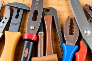 Hand Tools Overview Quiz