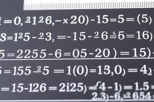 Algebra and Prefixes Quiz