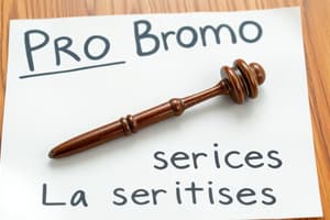 Legal Ethics Pro Bono Practices