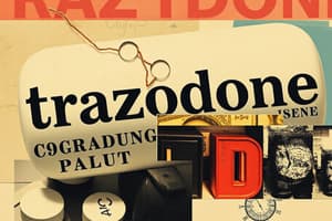 Trazodone Flashcards