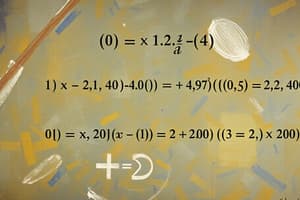 Algebraic Expressions and Equations Quiz