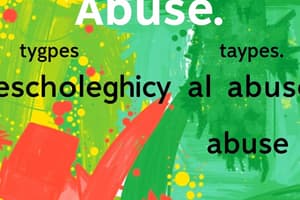 Understanding Types of Abuse