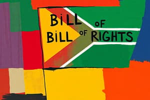 South Africa's Bill of Rights Quiz