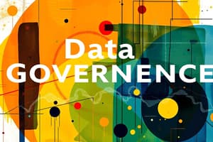 Data Governance and Quality Management