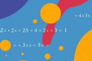 College Algebra Final Exam Review