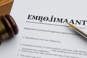 Employment Contracts Overview