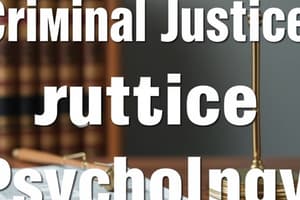 Integration in Criminal Justice Psychology