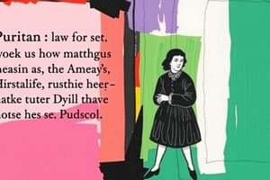 Puritan Laws and Character Flashcards