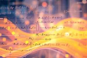 B.S.A. Capitolul 1: Modele Matematice