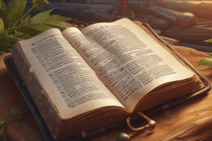 Teachings of the Lord Bible Quiz