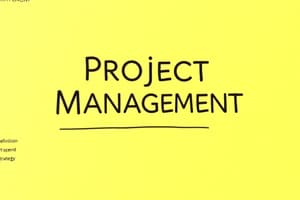 Project Management Basics