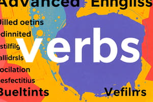 12 Advanced English Verbs