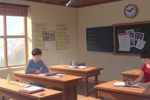 Kazakh Language Classroom Setting