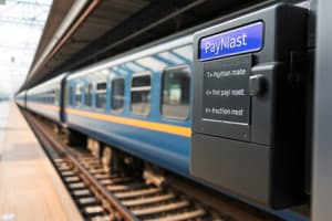 Payment Methods for Railway Dues