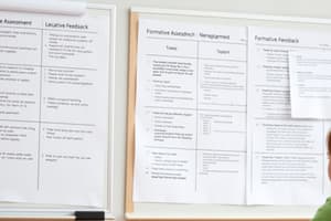 Formative Assessment Overview