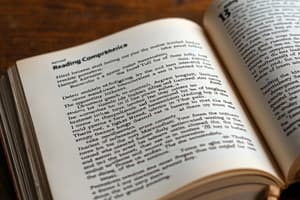 Fundamentals of Reading Academic Texts