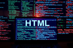 ICT: HTML Study Notes