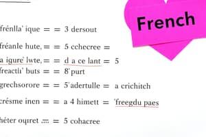 Conjugaison des Verbes Français