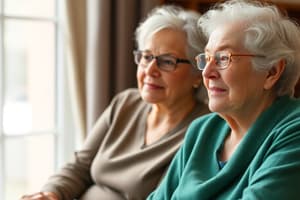 Transitions and Family Relationships in Aging