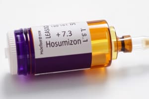 Insulin Types, Administration, and Hypoglycemia