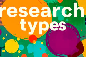 Research Types and Features