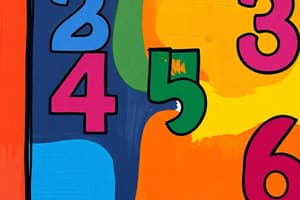 Understanding Whole Numbers 1-5