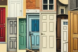 Types of Doors and Their Features Quiz