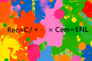 Year 8: Chemical Reactions & Equations