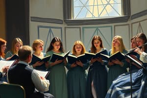 Chamber Choir Course for Advanced Students