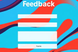 Feedback and Bug Report Form