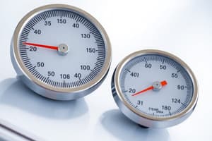 Types of Thermometers Quiz