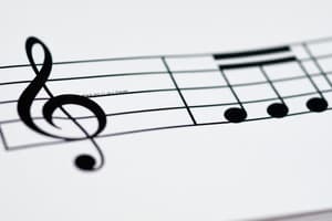 Music Theory: Staff Structure and Note Placement