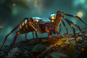 Quiz sur les Arthropodes et Insectes