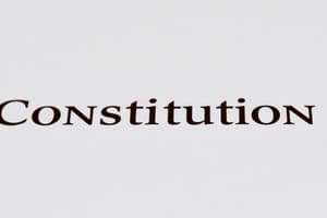 Indian Polity & Constitution