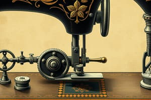 Sewing Machine Parts Quiz