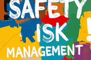 Safety Risk Management Principles