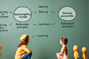 Learning Theories and Principles of Learning