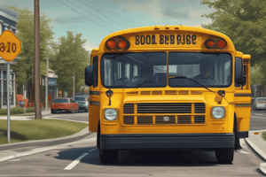 School Bus Stop Laws Quiz